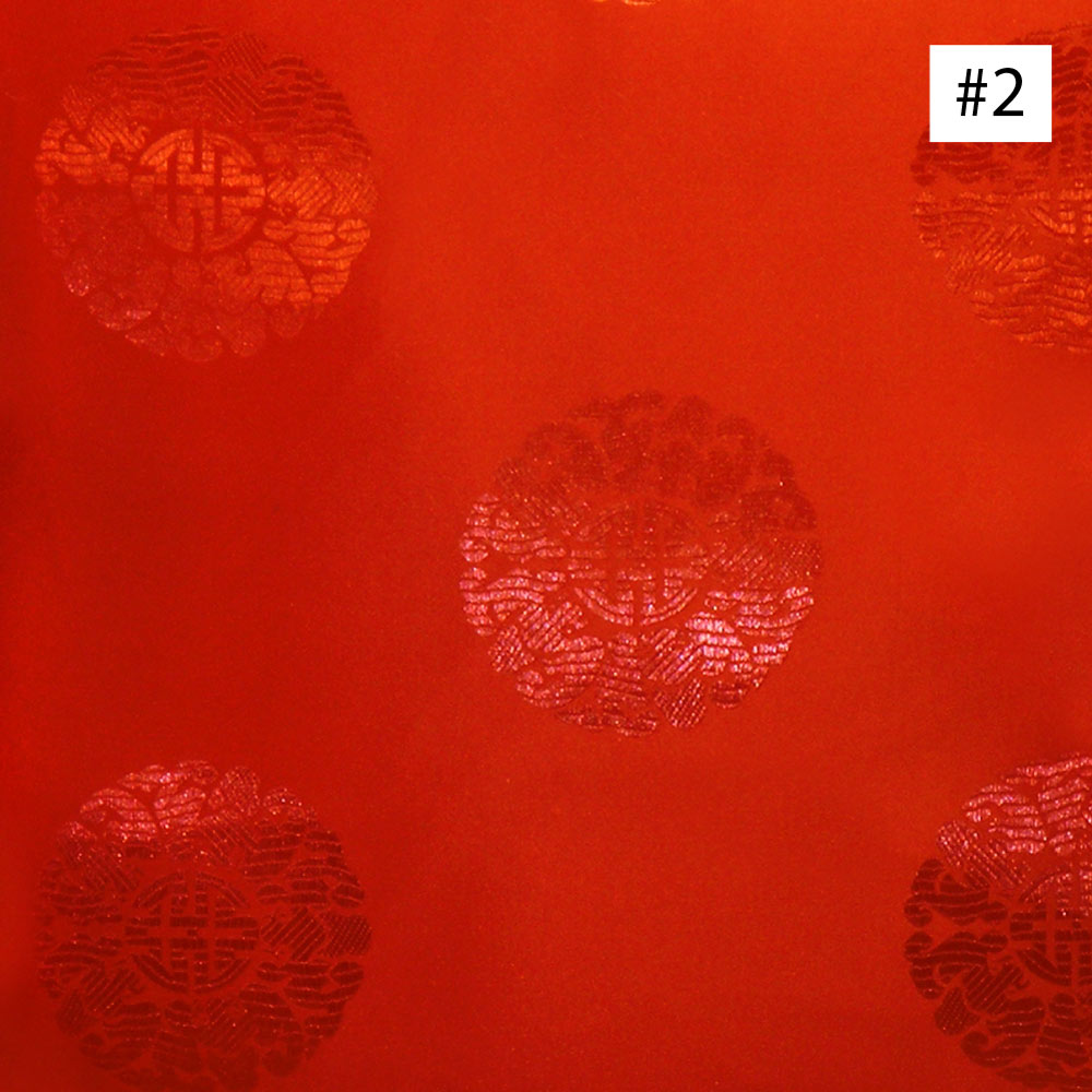 Chinese Longevity Symbol Design Red Dining Chair Cushion (#02)