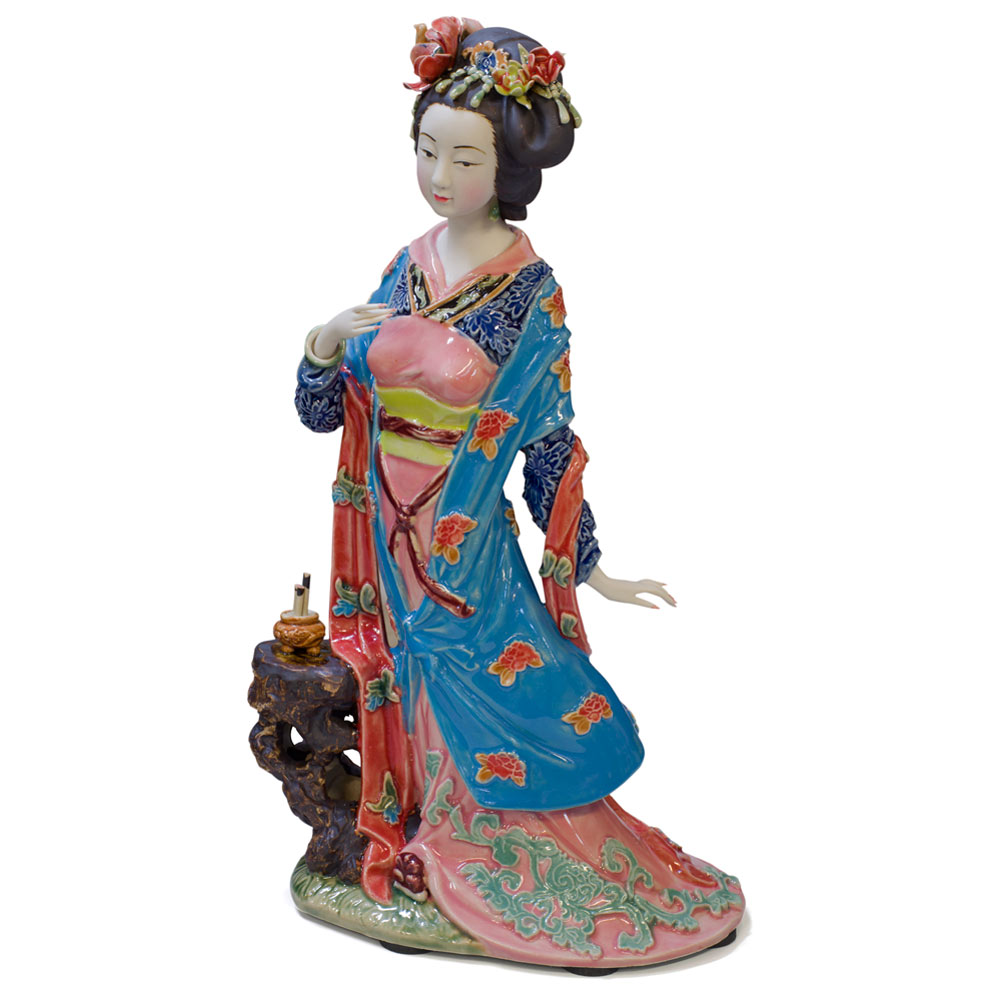Chinese Porcelain Figurine, Lady Diao Chan