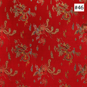 Prosperity Dragon & Phoenix Design  Red Ming Chair Cushion (#46)