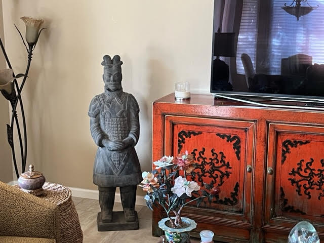 Customer's Chinese furnishing terracotta soldier