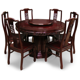 Asian Style Rosewood Dining Room Furniture