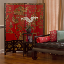 Asian Style Decorative Floor Screens and Room Dividers