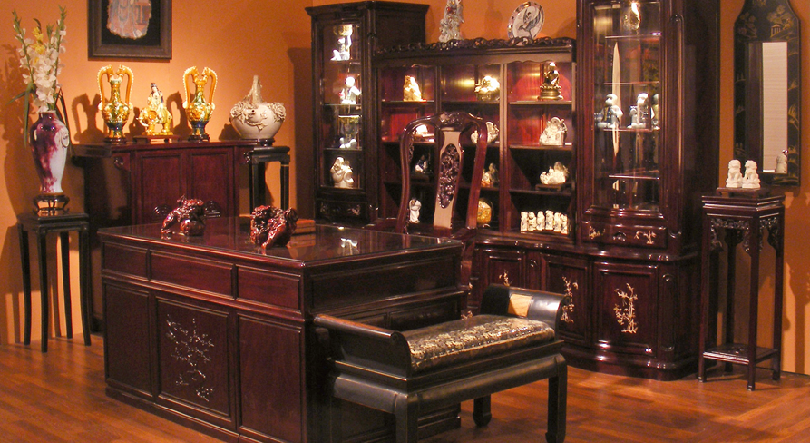 Office with Rosewood Furniture