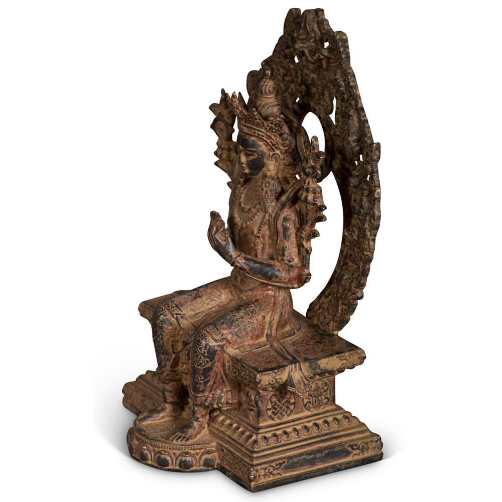 Bronze Tibetan Maitreya Asian Statue