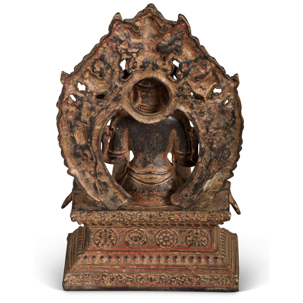 Bronze Tibetan Maitreya Asian Statue