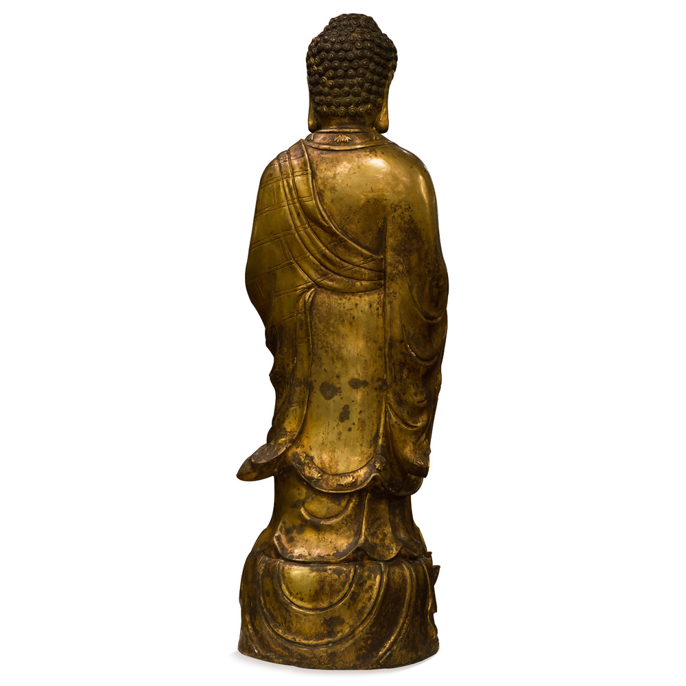 Bronze Standing Tibetan Buddha Statue