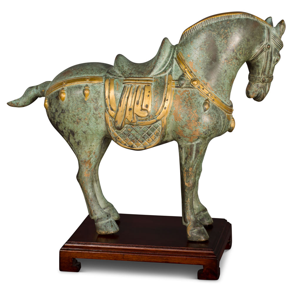 Bronze Tang Chinese Horse Sculpture