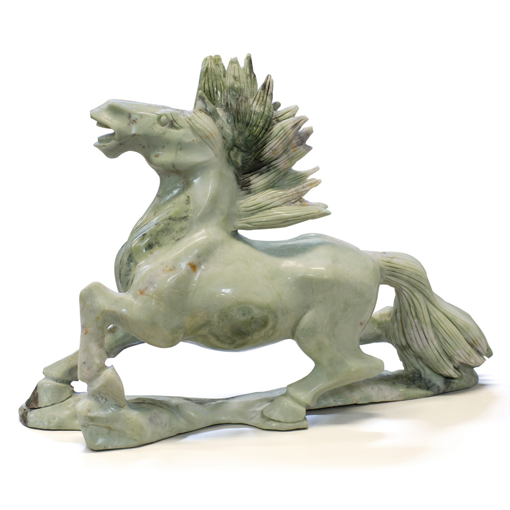 Chinese Jade Flying Horse Sculpture