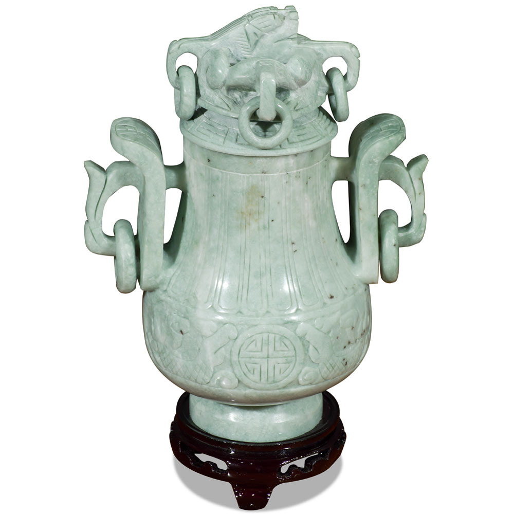 Oriental Jade Imperial Vase