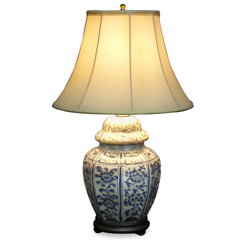 Lighting & Lamps : Blue and White Porcelain Lamp