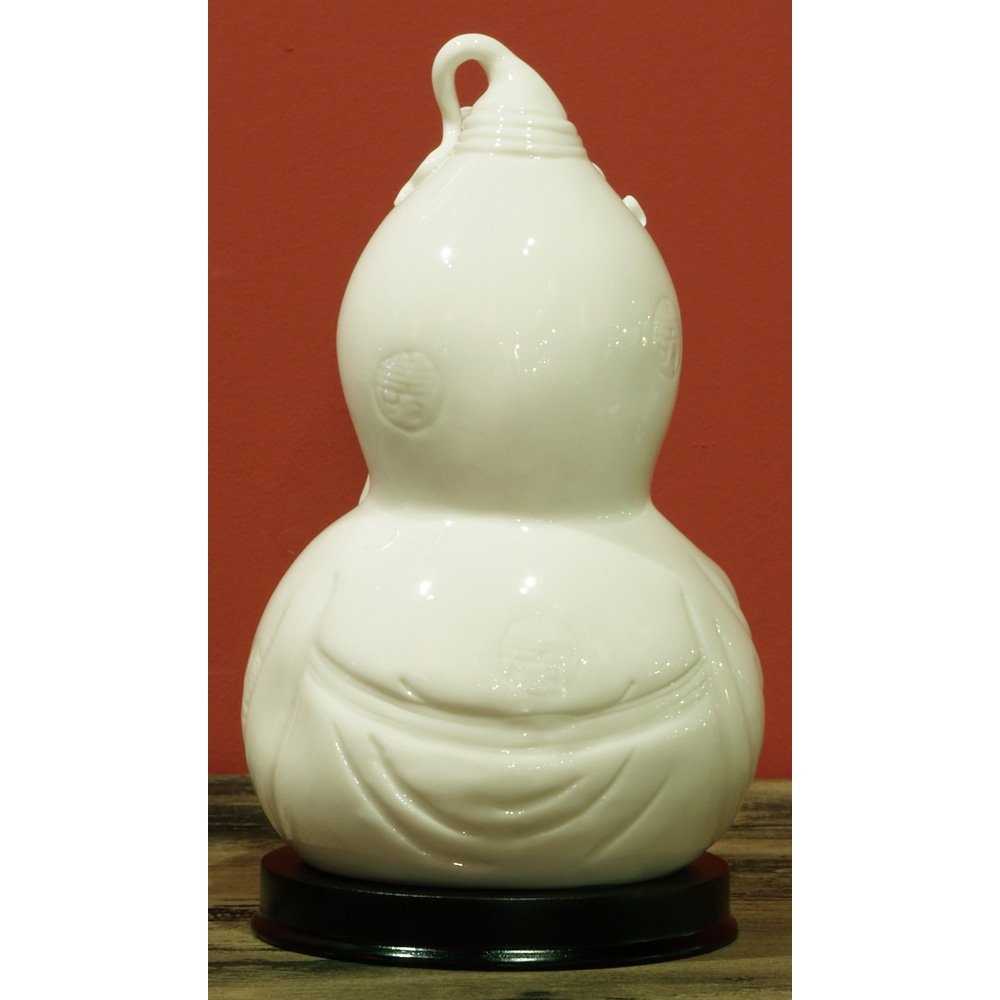 White Porcelain God of Longevity Oriental Figurine