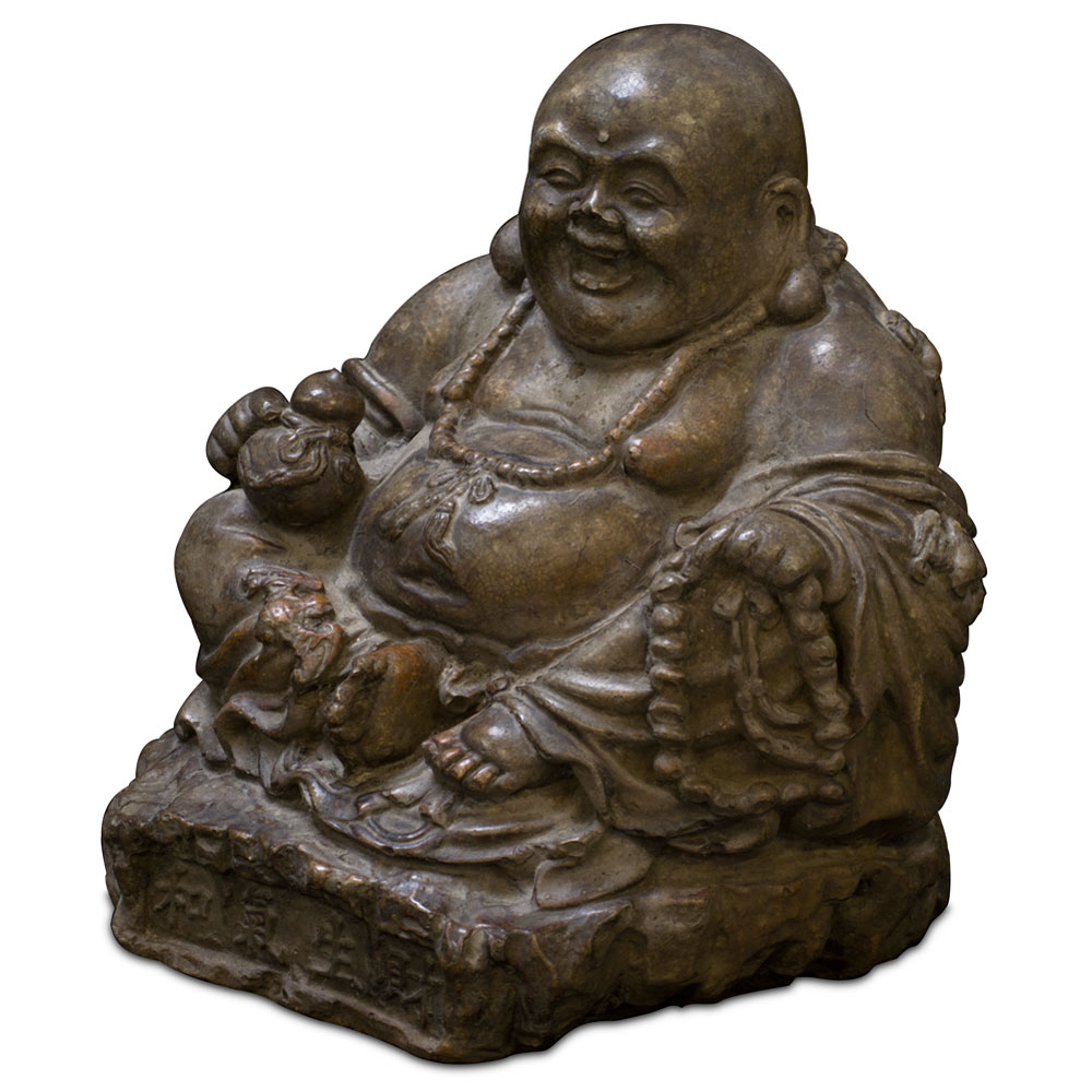 Prosperity Happy Buddha Stone Oriental Statue