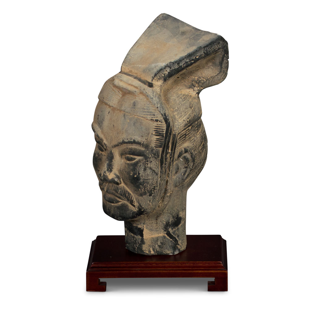 Small Chinese Terracotta Infantry Warrior Head