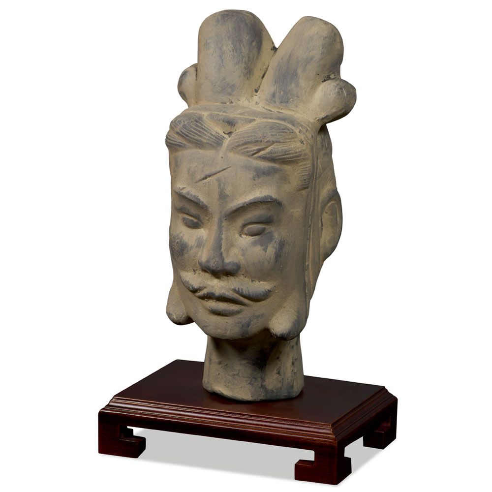 Small Chinese Terracotta General Head