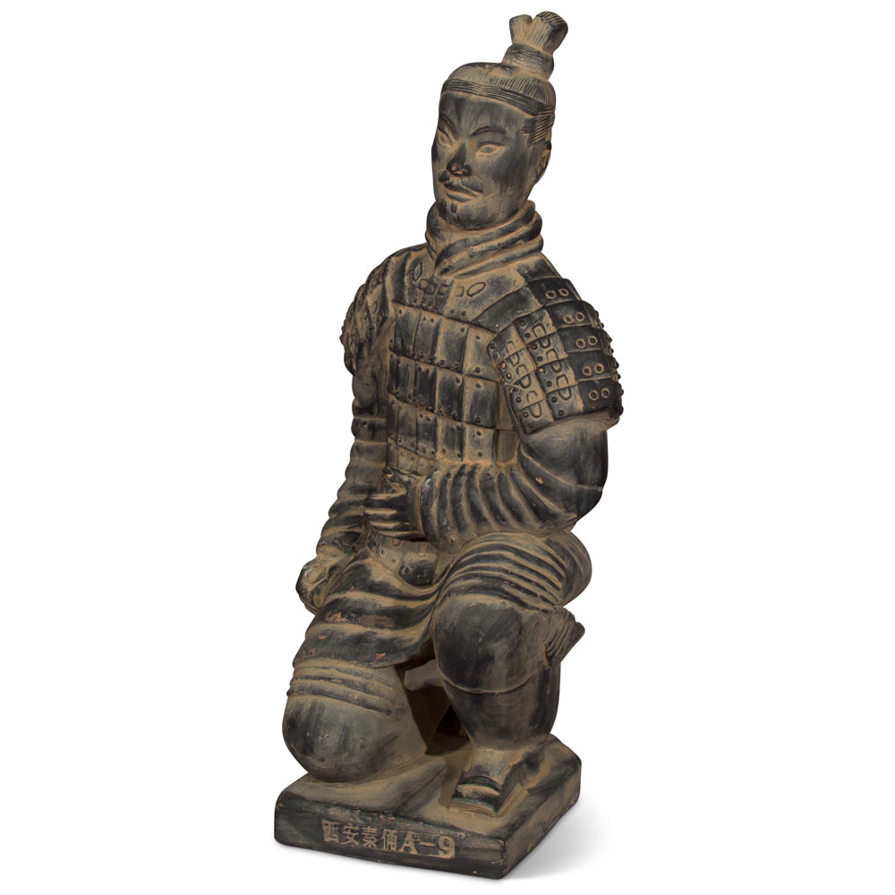 12 Inch Chinese Terracotta Kneeling Archer Warrior