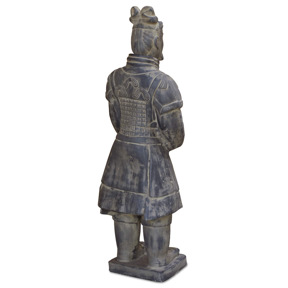 47 Inch Chinese Terracotta Standing Army General Warrior - with FREE Inside Delivery