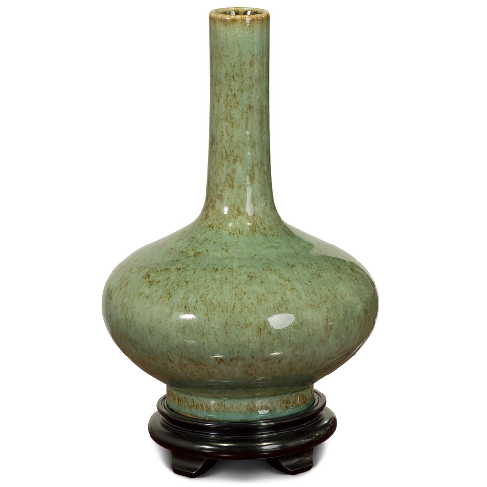 Celadon Green Chinese Porcelain Vase