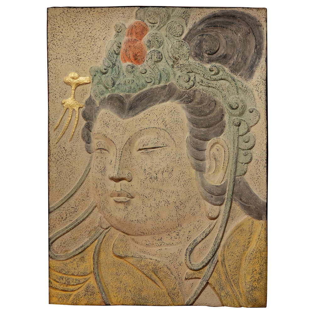 Tang Dynasty Chinese Wall Sculpture with Guanyin
