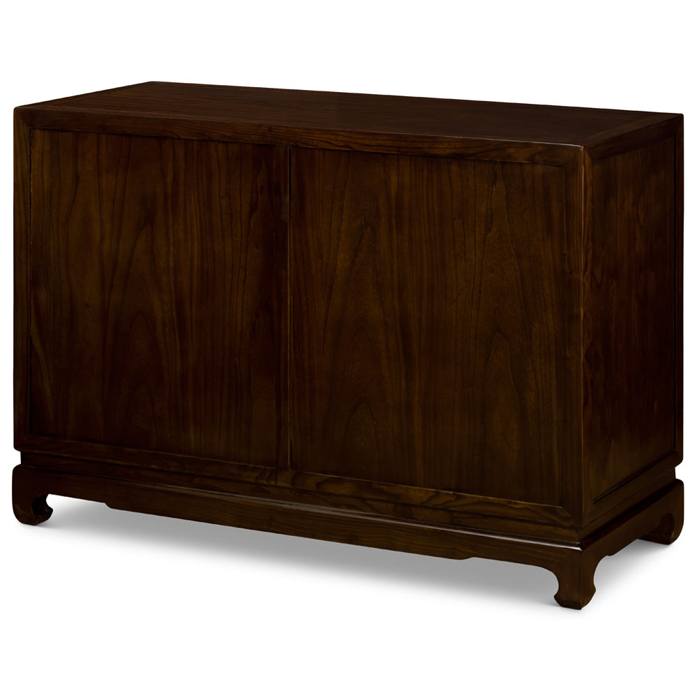 Espresso Elmwood Chinese Ming Chest of Drawers