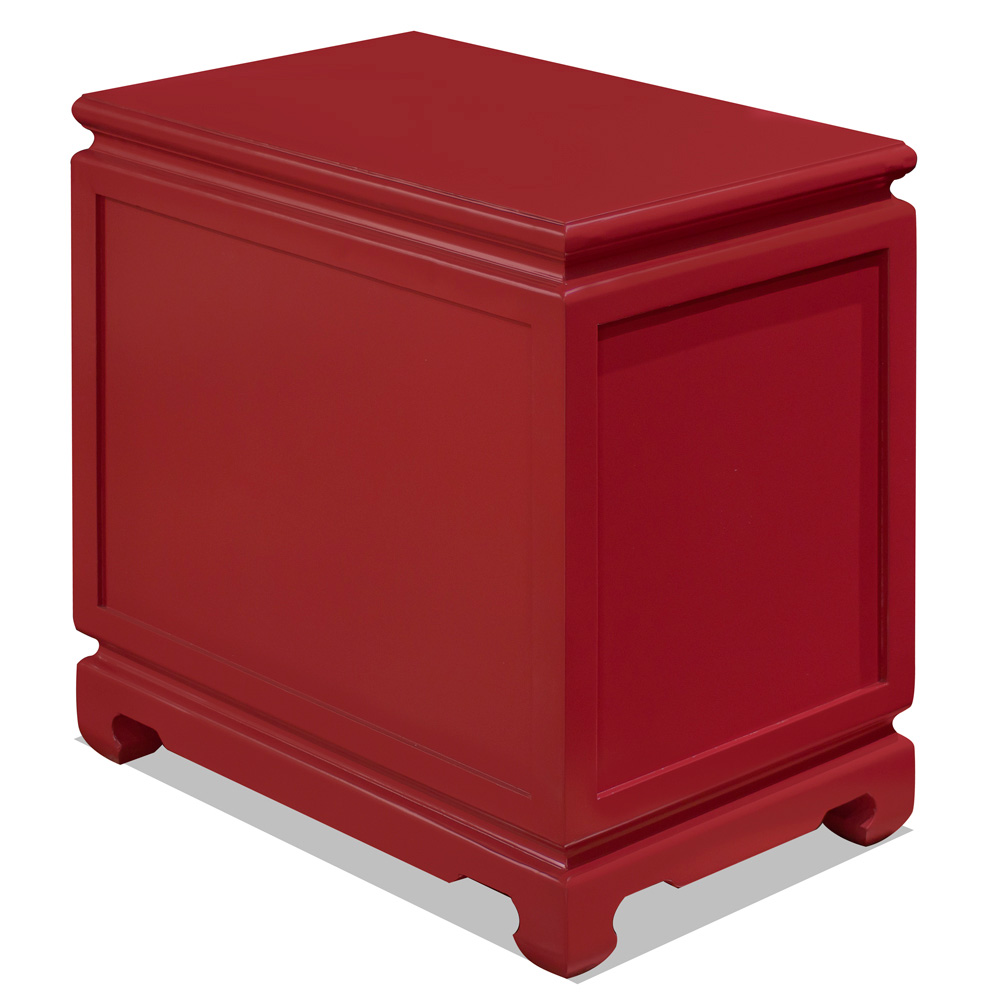 Red Elmwood Chinese Ming Cabinet