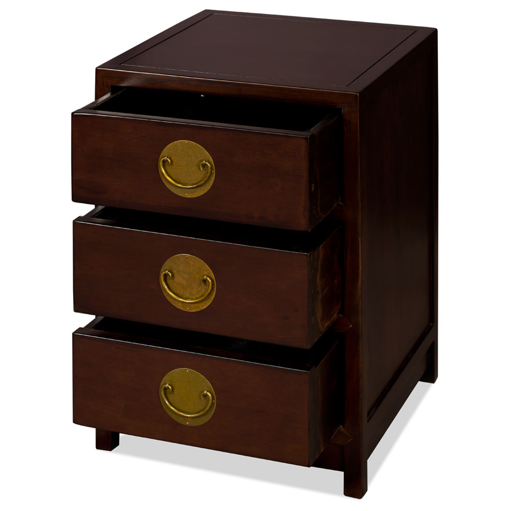 Dark Expresso Petite Elmwood Chinese Chest of Drawers