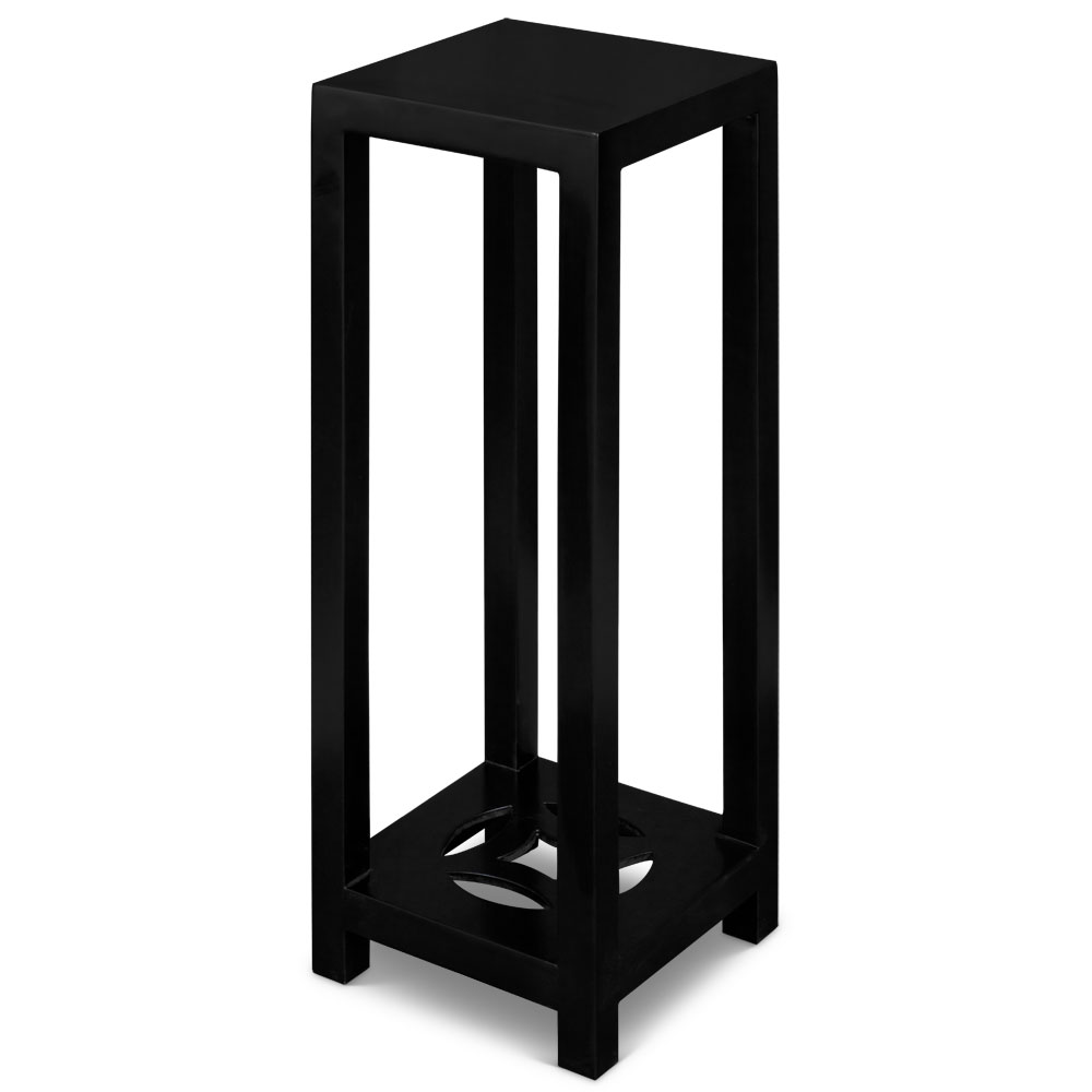 31in Matte Black Finish Elmwood Ning Chou Design Pedestal