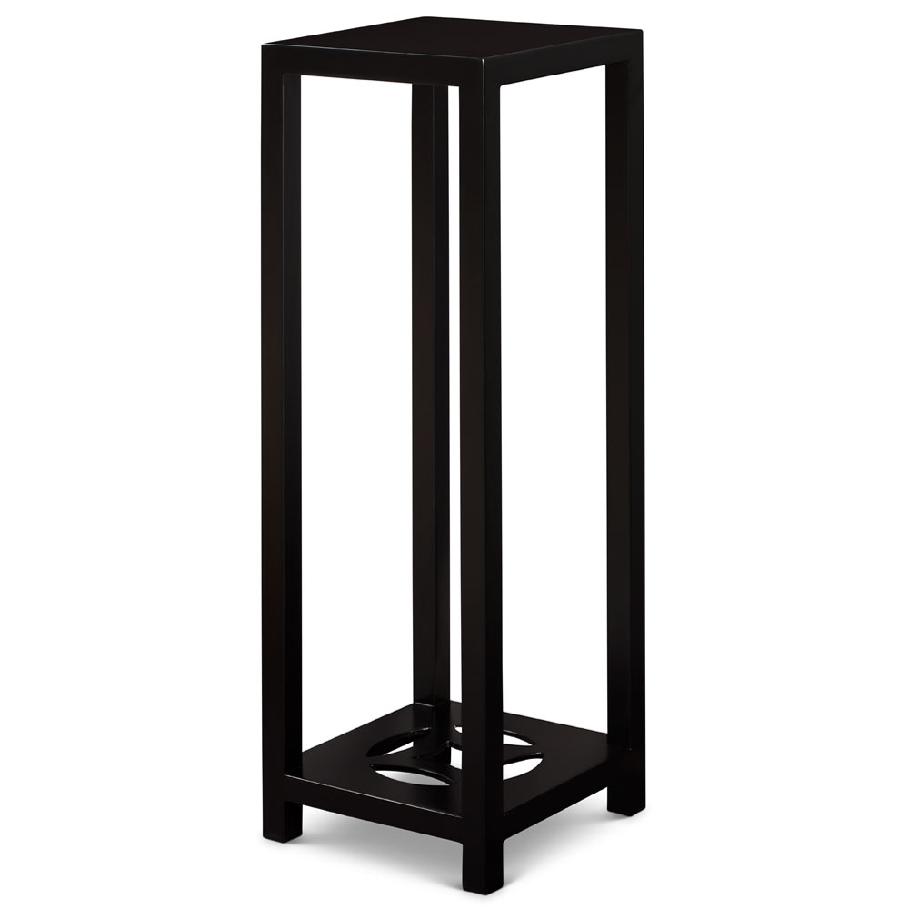 40in Matte Black Finish Elmwood Ning Chou Design Pedestal