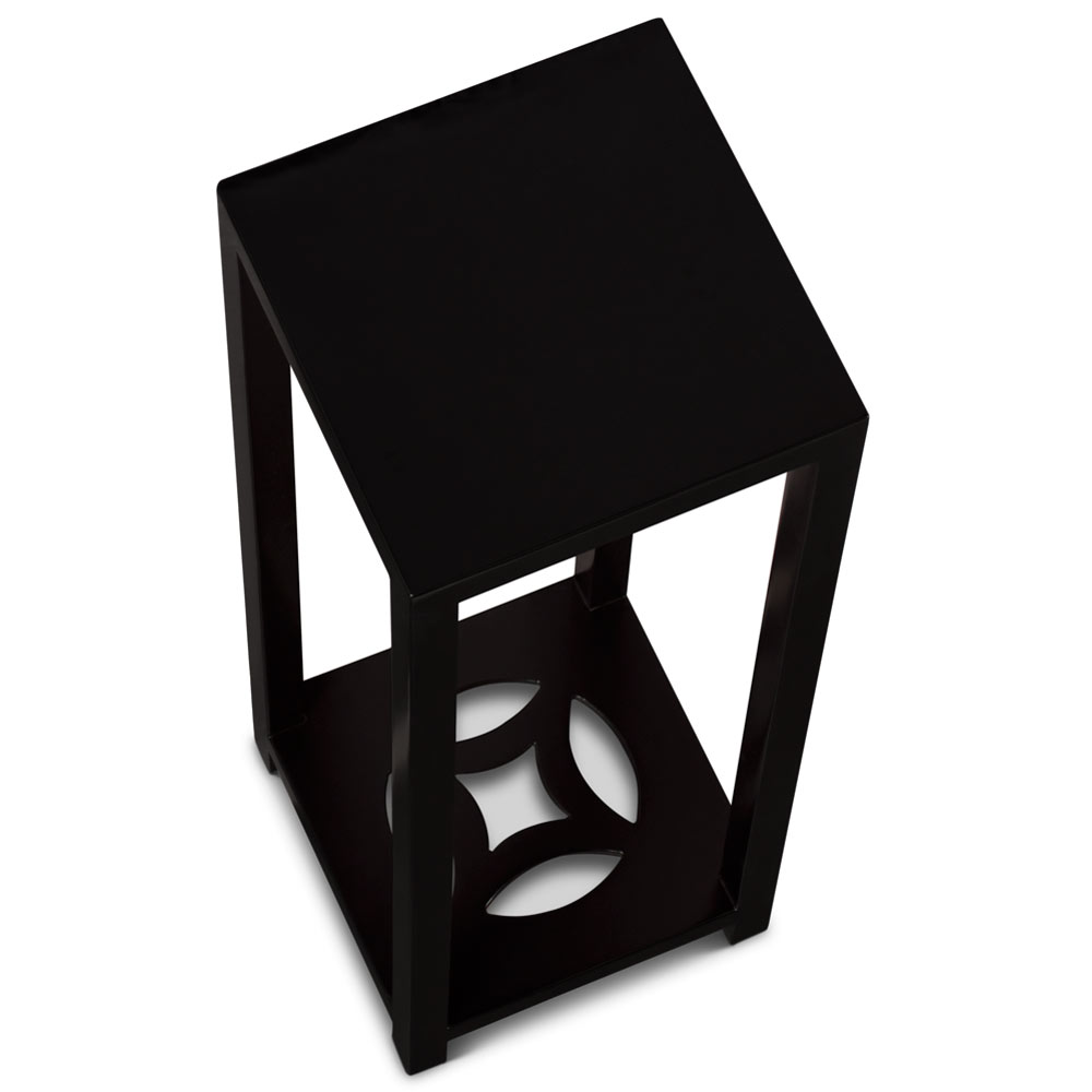 40in Matte Black Finish Elmwood Ning Chou Design Pedestal