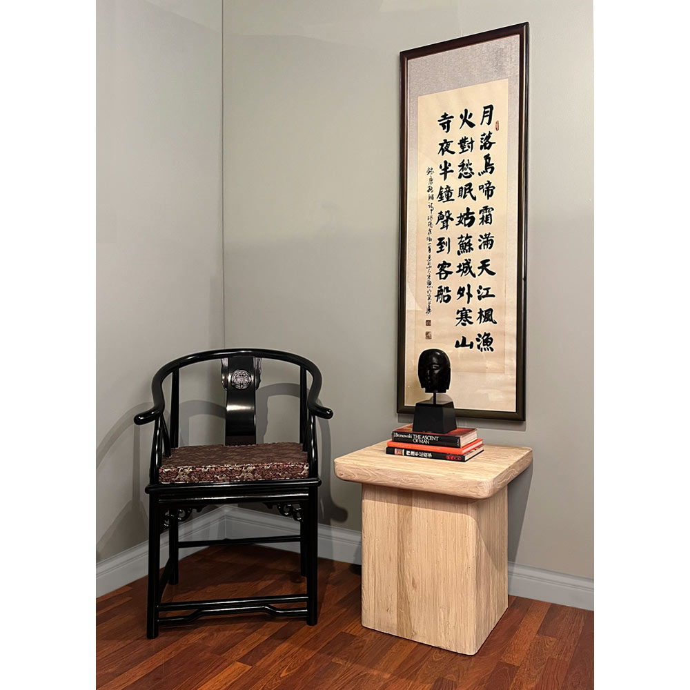 Reclaimed Elmwood Zen Pedestal Table