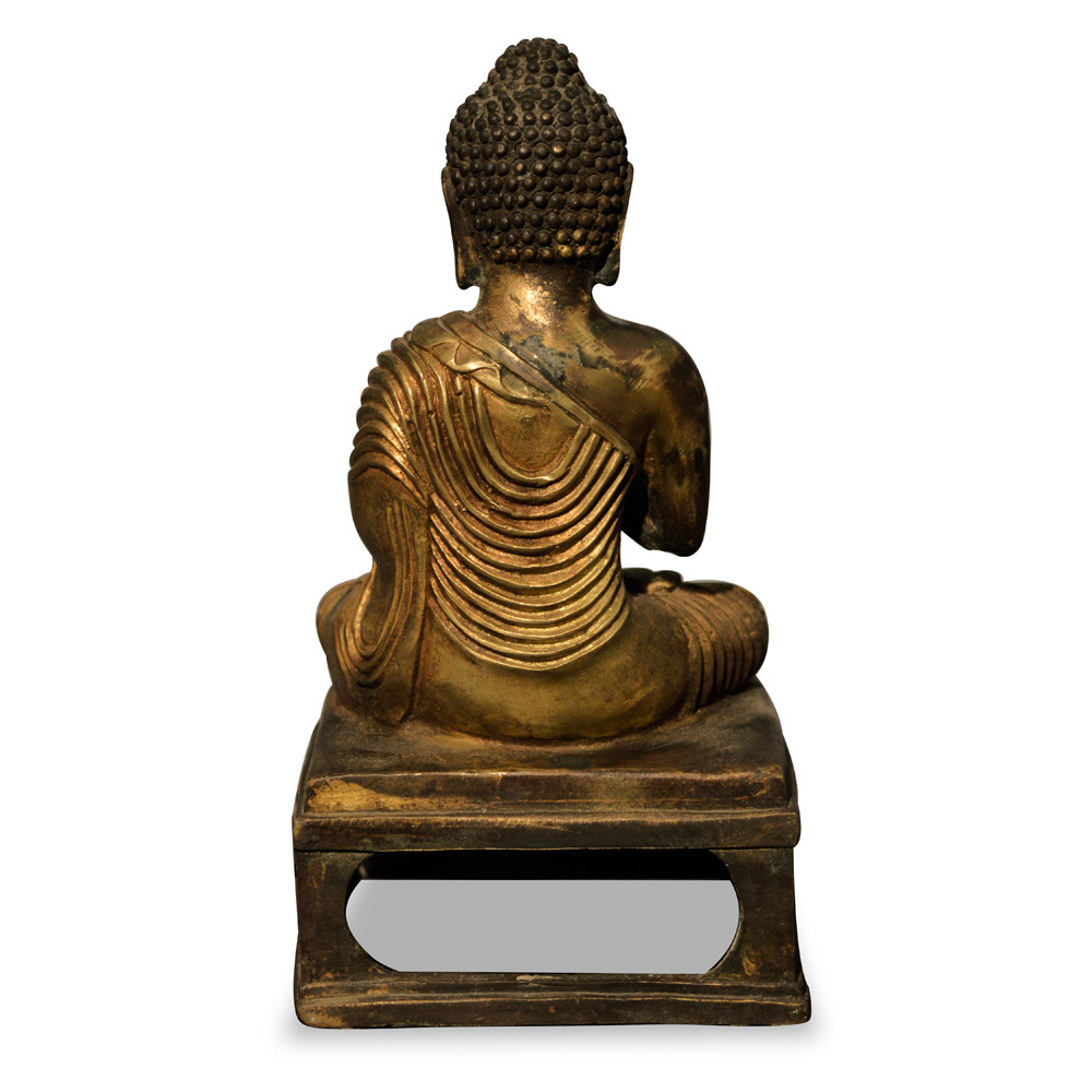 Sitting Bronze Praying Buddha Statue