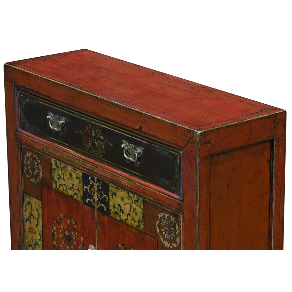 Elmwood Red Mandarin Oriental Cabinet
