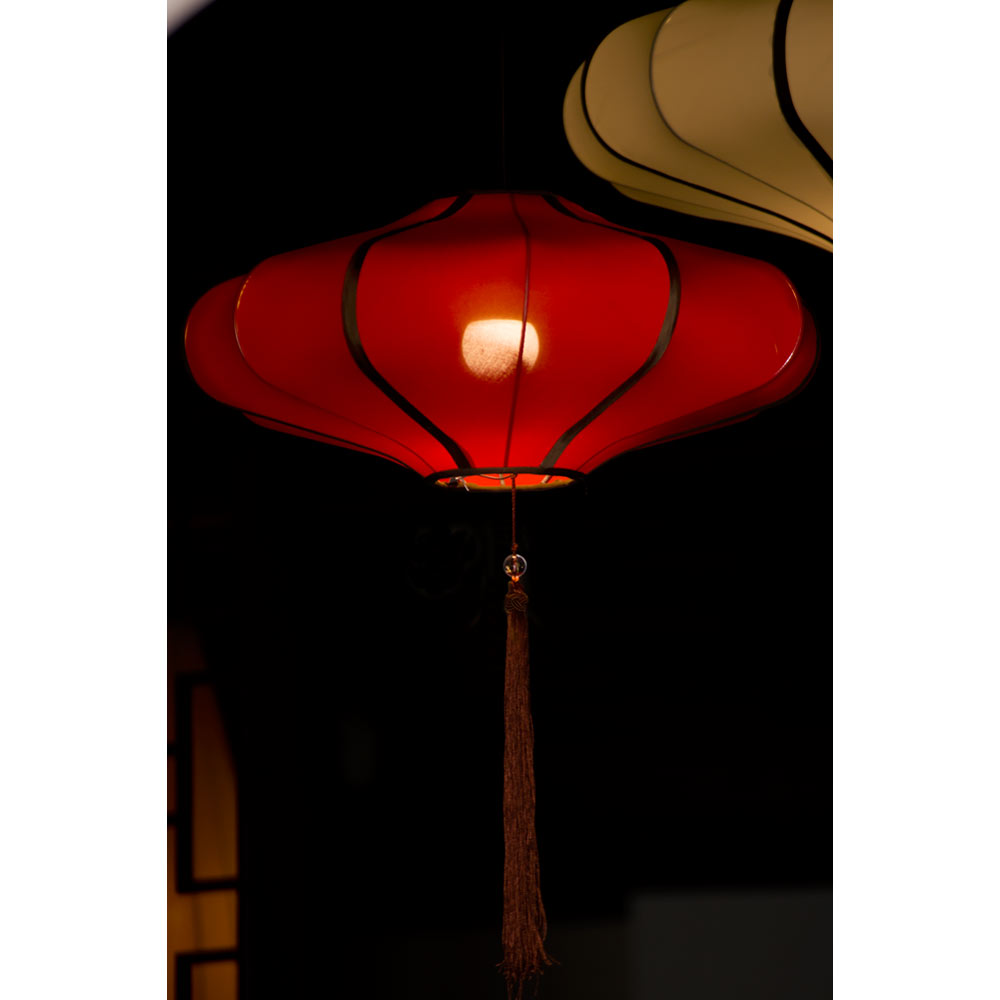 Hanging Red Chinese Palace Lantern with Tassel