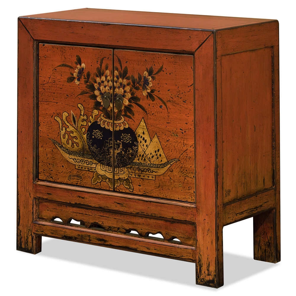 Tangerine Elmwood Mandarin Oriental Cabinet