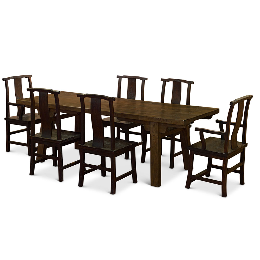 Espresso Elmwood Village Dining Set with 6 Chairs