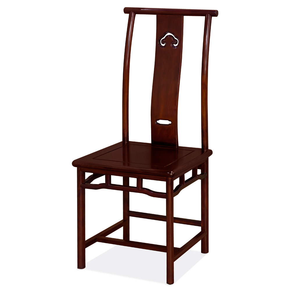 Mahogany Finish Rosewood Chinese Ming Chair