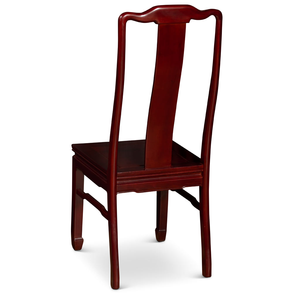 Red Cherry Rosewood Chinese Longevity Side Chair