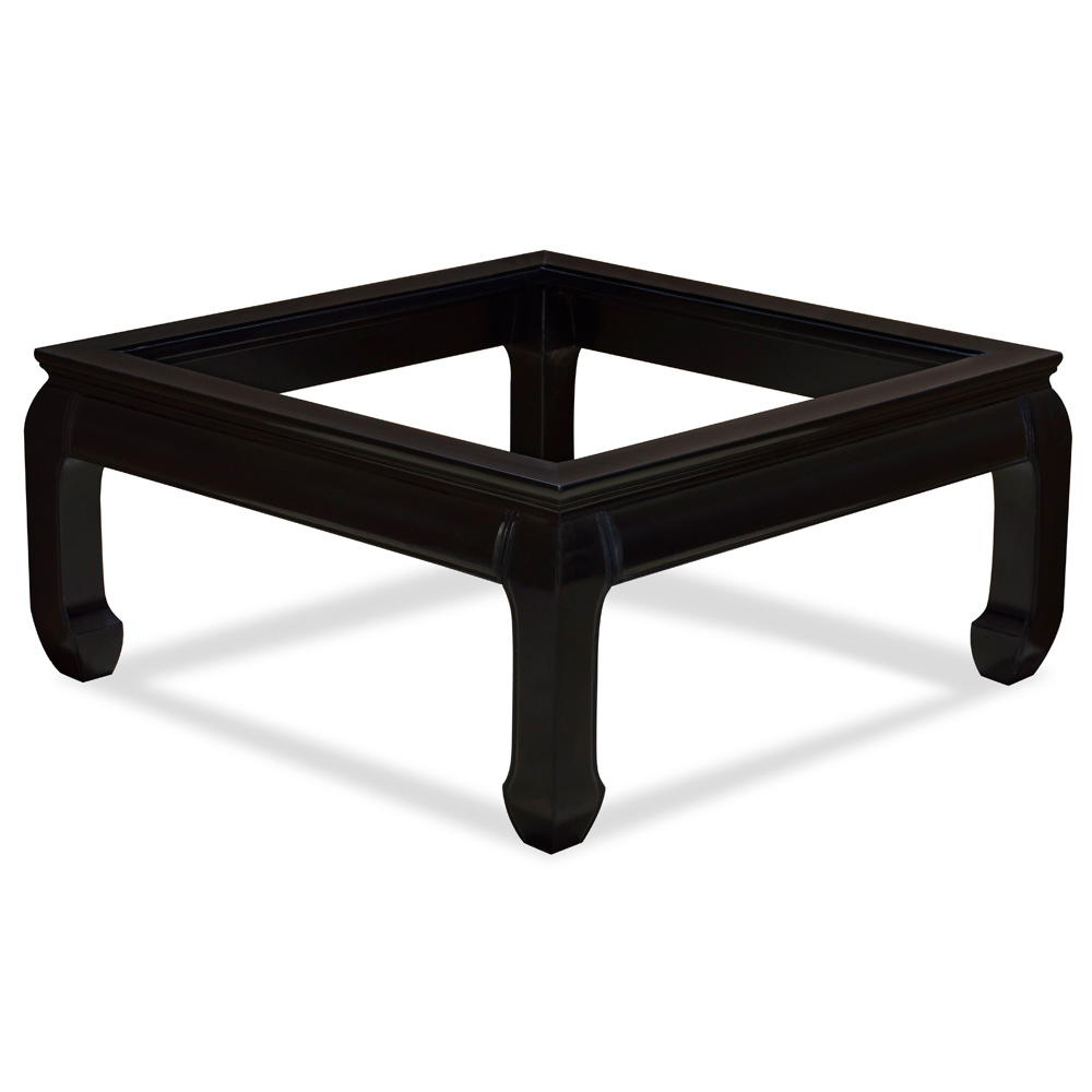 Black Rosewood Ming Square Chinese Coffee Table