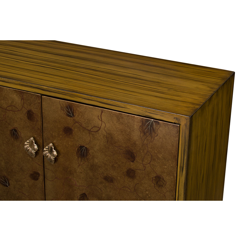 Hand Painted Gold Leaf Oriental Su Chow Sideboard
