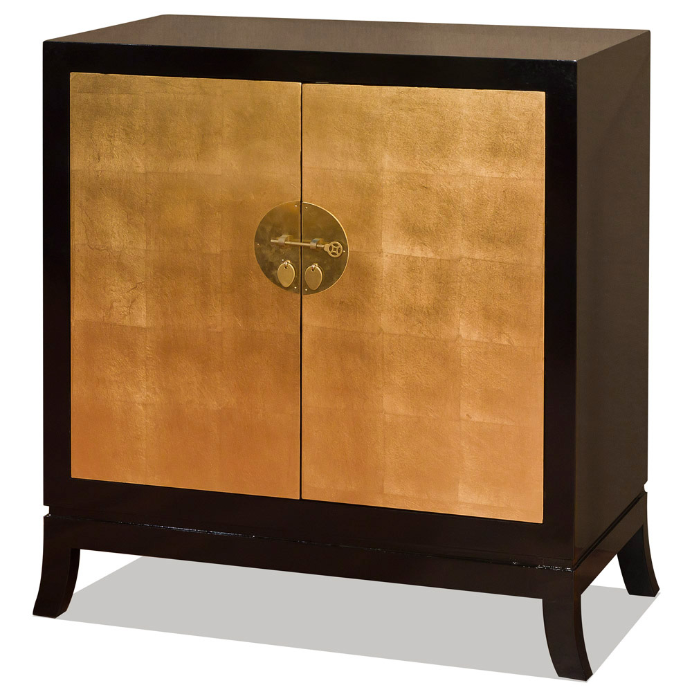 Gold Leaf Imperial Tang Cabinet