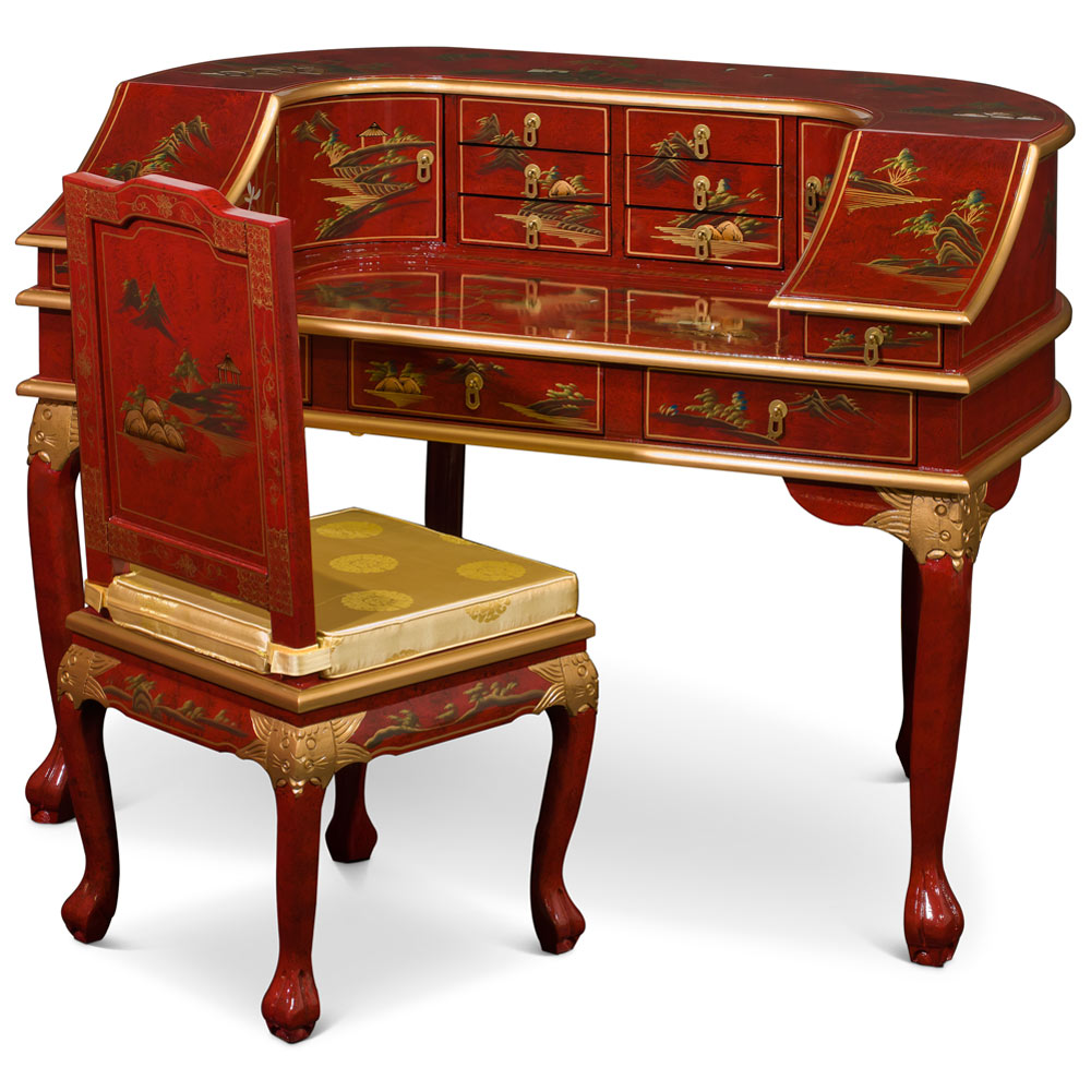 Chinoiserie Harpsichord Desk