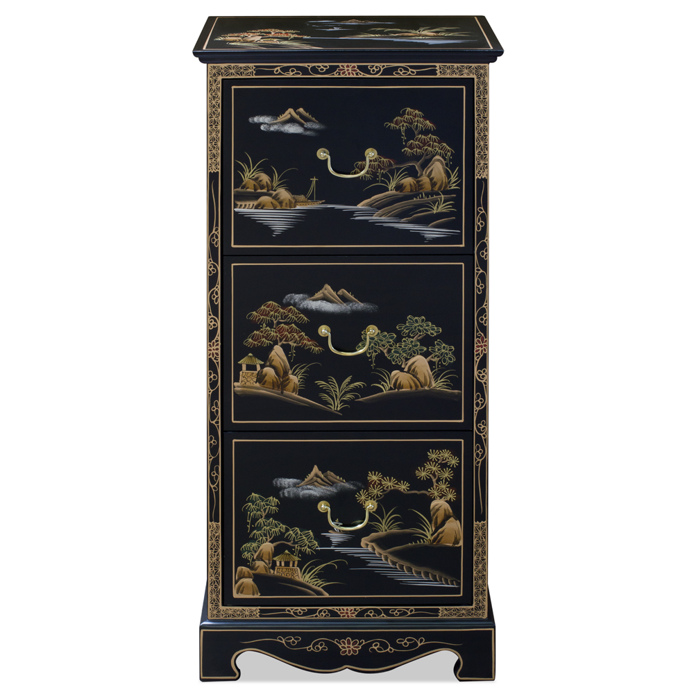 Chinoiserie Filing Cabinets