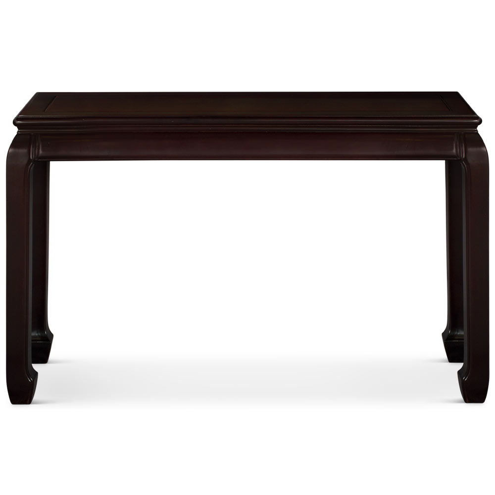 Dark Cherry Rosewood Chinese Ming Console Table
