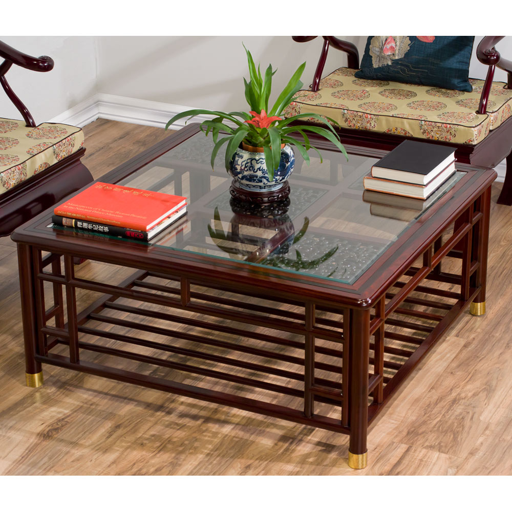 Red Ebony Ming Style Chinese Coffee Table