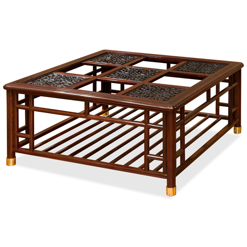 Red Ebony Ming Style Chinese Coffee Table
