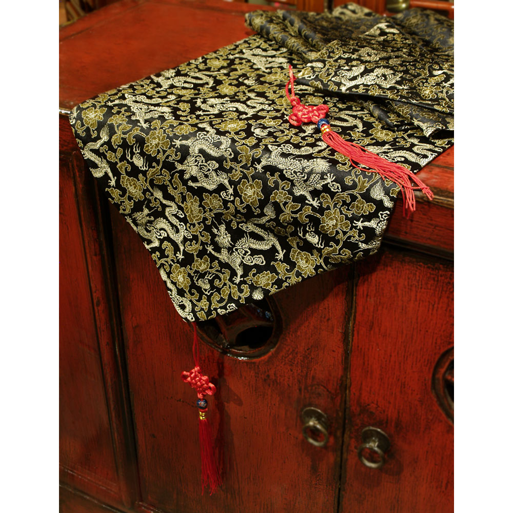 Assorted Silk Dragon Design Asian Table Runners