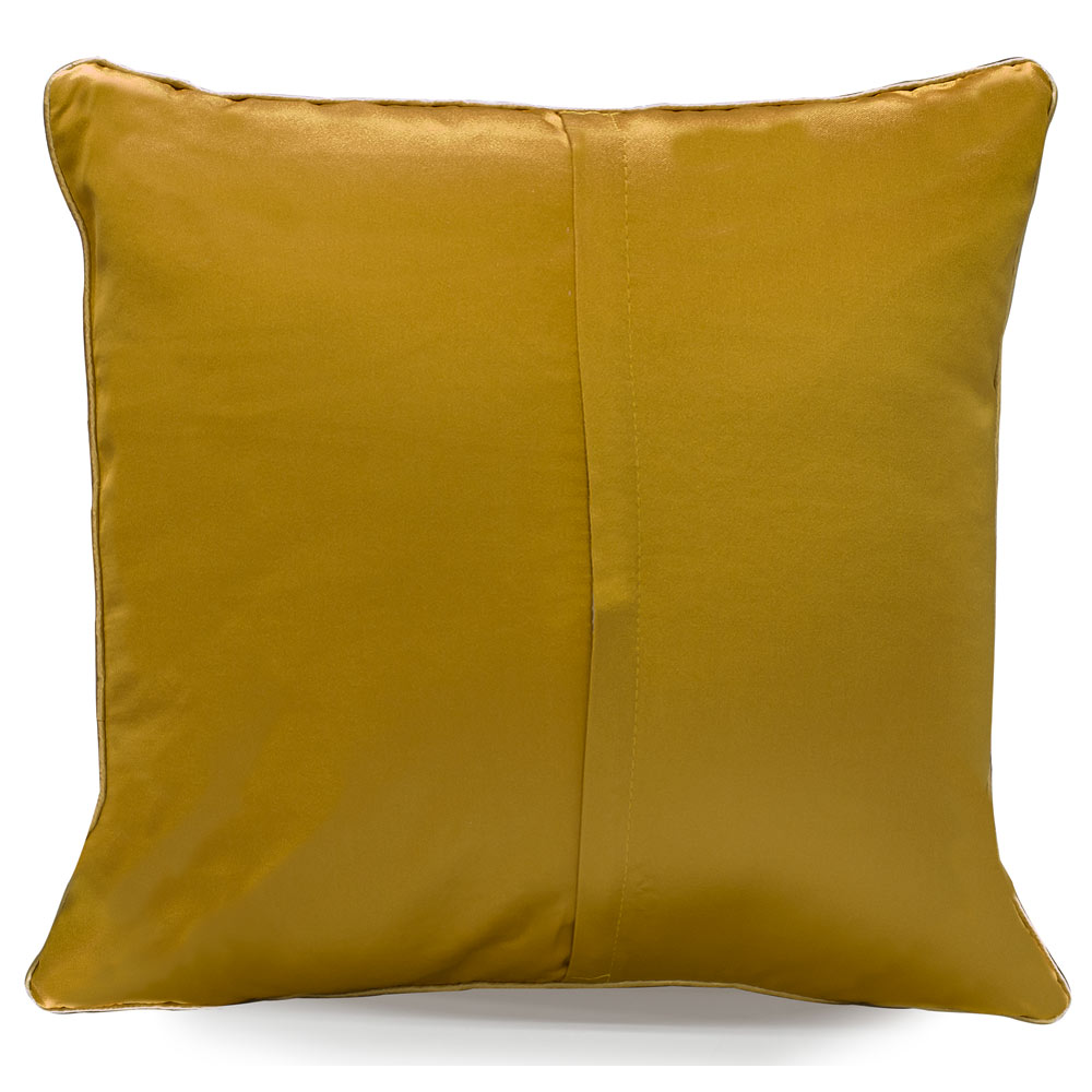 Golden Silk Chinese Longevity Pillow