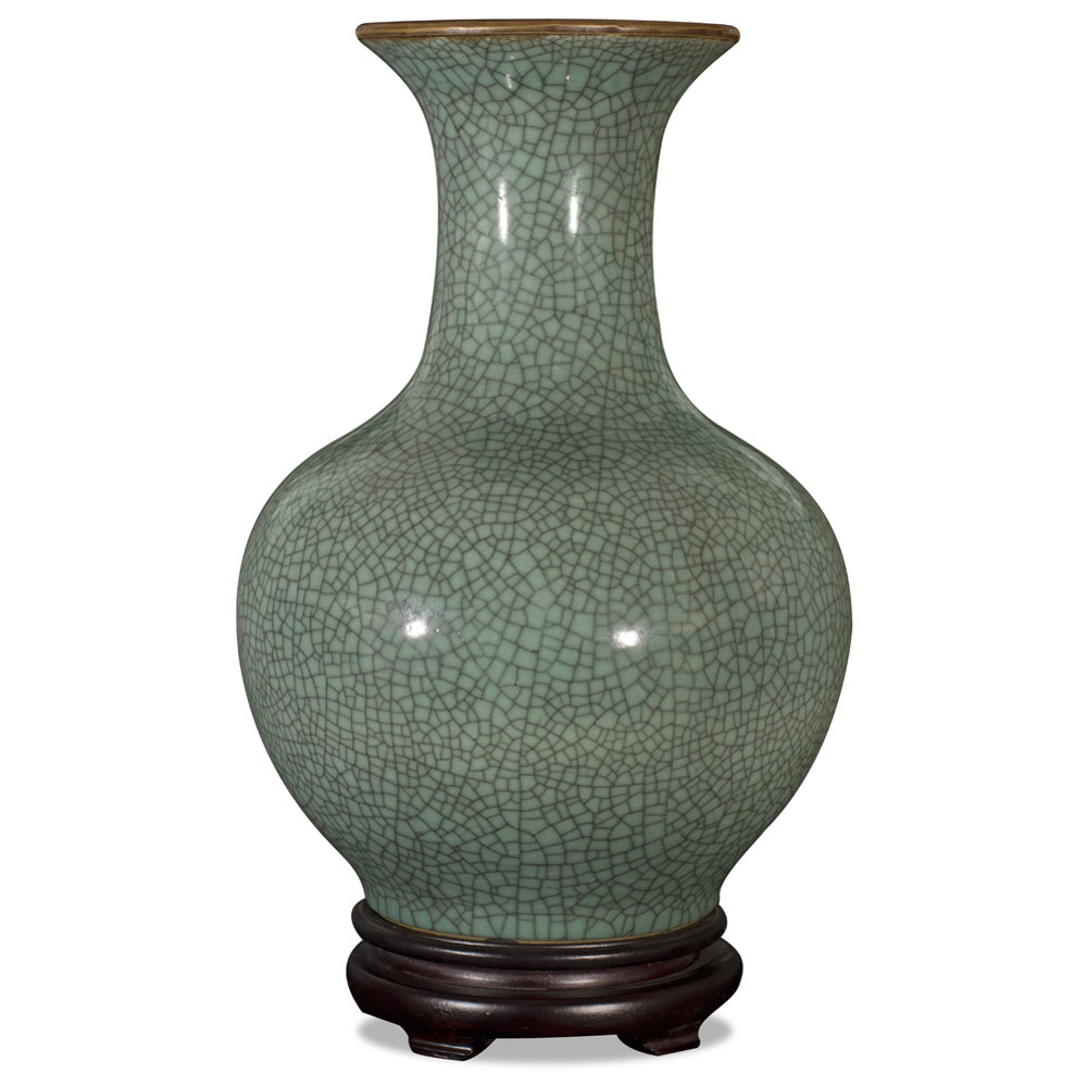 Crackle Celadon Porcelain Chinese Song Dynasty Vase