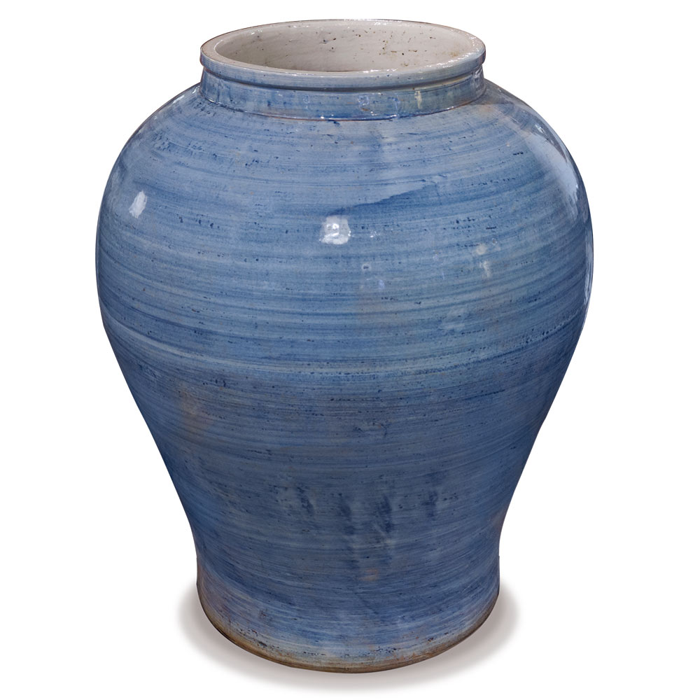 Blue Porcelain Qing Oriental Vase