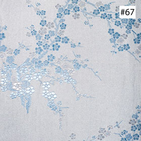 Light Blue Cherry Blossom Design Dining Chair Cushion (#67)
