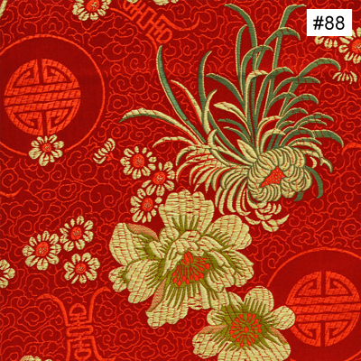 Floral Longevity Design (#88) Ming Style Chair Cushion